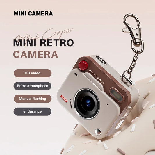EZ New CCD Retro Mini Digital Camera High Definition Pixel Student Campus Photography Recording Small Size Easy To Carry Camera