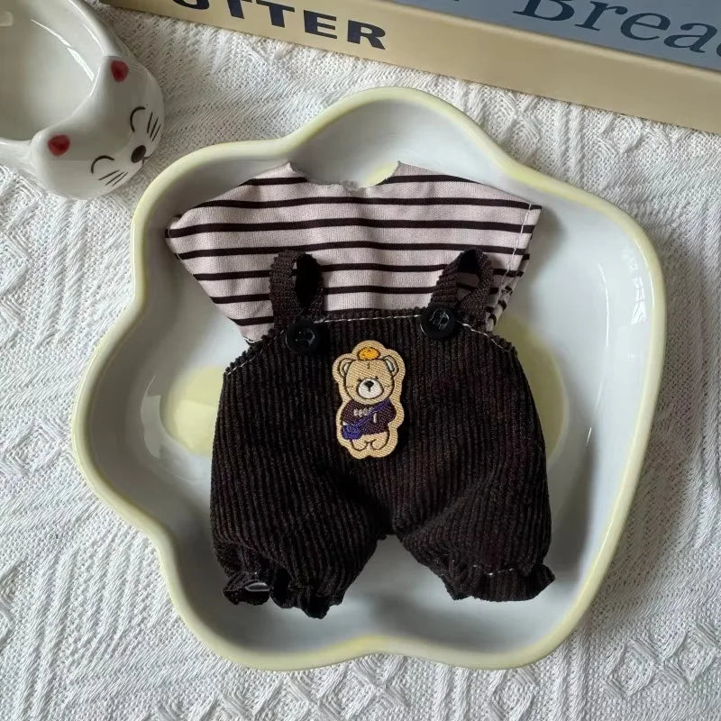 EZ Labubu Doll Hoodie Clothing Set – 17 cm (2-Piece Outfit)