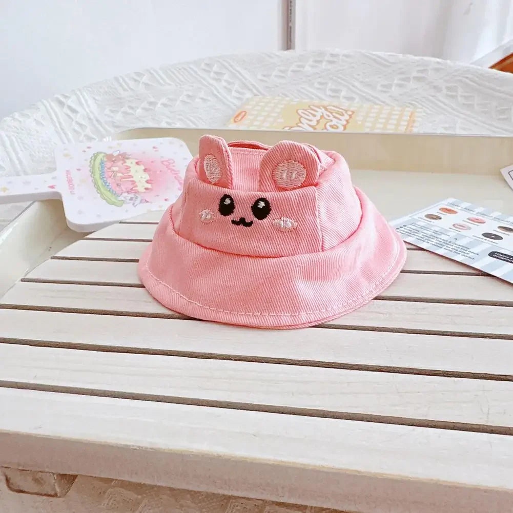 EZ For 15/17cm 3.0 labubu v1/v2/v3  clothes pink set love outfits Cherry Decorated Jumpsuit Replacement for Decoration Accessories