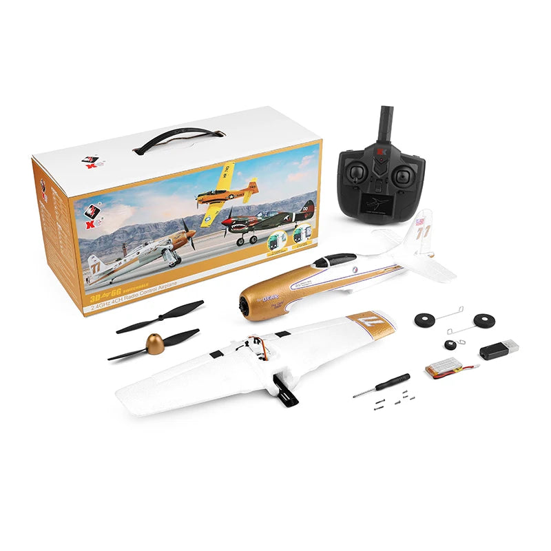 EZ WLtoys A220 A210 A260 2.4G 4Ch 6G/3D Stunt Plane Six Axis RC Fighter RC Airplane Electric Glider Unmanned  Aircraft Outdoor Toy