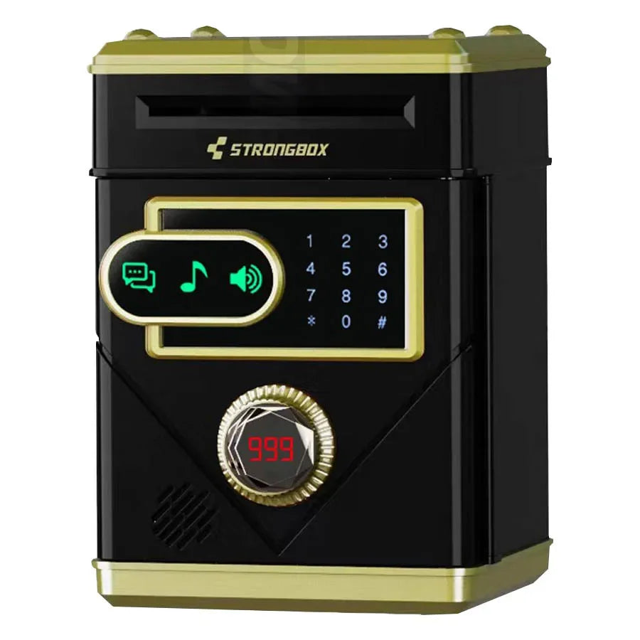 EZ Electronic Touch Screen Piggy Bank Safety Password Mini Intelligent Music Counting Money Coin Bank ATM Banks Toys For Kids Gift