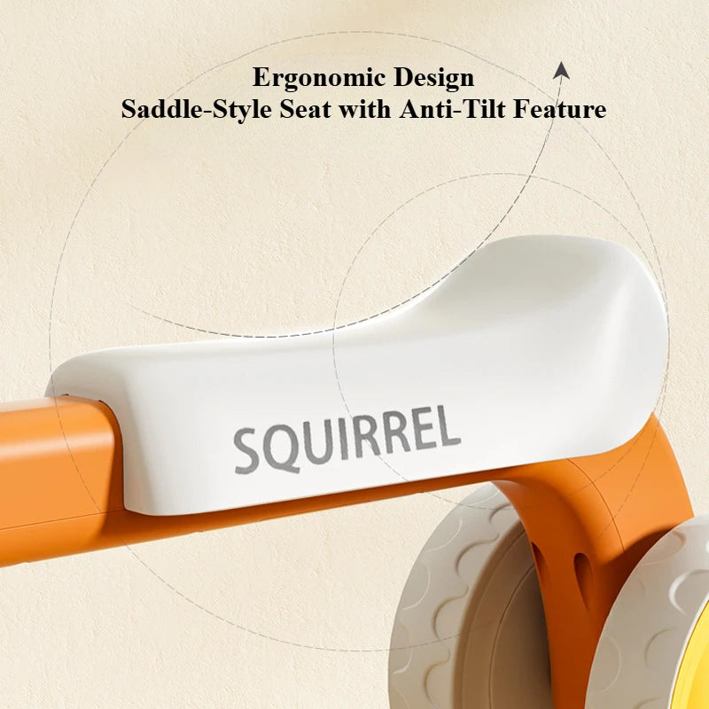 EZ Baby Balance Bike 4-Wheel Walker with No Pedal First Toddler Outdoor Ride-On Toy Kids Birthday Gift for 1-3 Year Olds