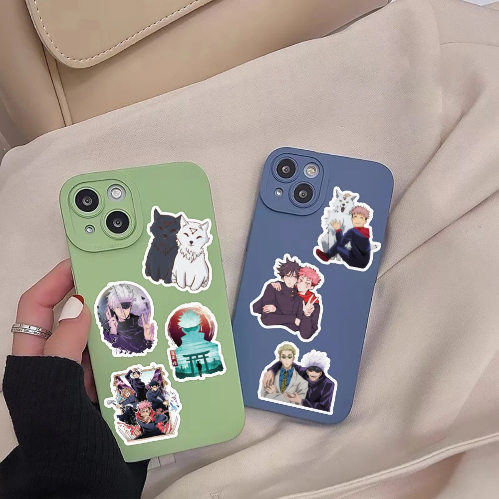 EZ 30/60/180pcs Cool Anime Jujutsu Kaisen Stickers Satoru Gojo Decals Skateboard Laptop Motorcycle Waterproof Classics Toys Sticker