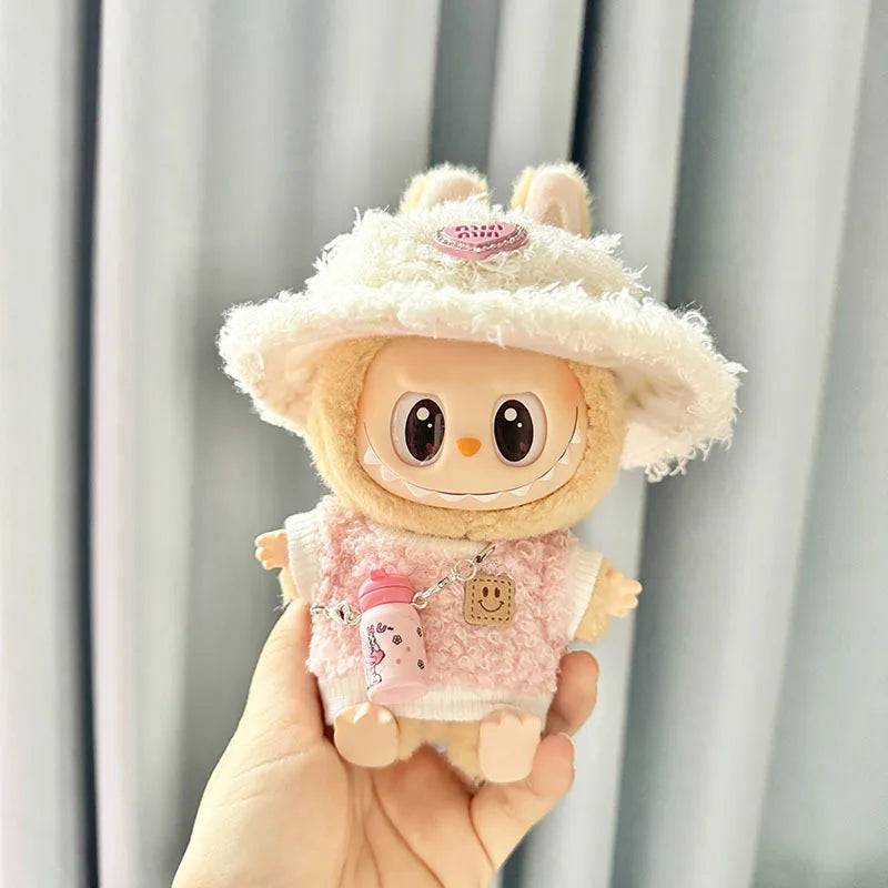 EZ 17cm Kawaii Plush Doll'S Clothes Outfit Accessories For Korea Kpop Exo Labubu Idol Dolls Pumpkin Set Clothing DIY Christmas Gift