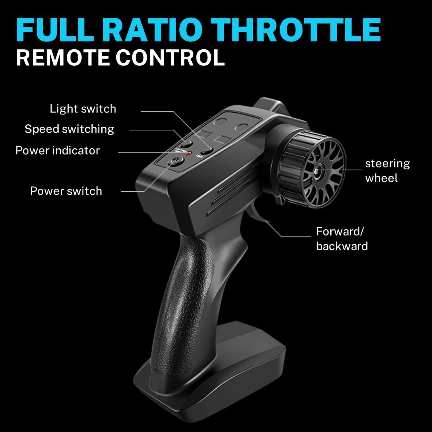 EZ RC Drift Car 1:24 Remote Control Car for Kid 20KM/H 4WD High Speed RC Car with LED Lights Extra Drifting Tires Vehicle for Adult