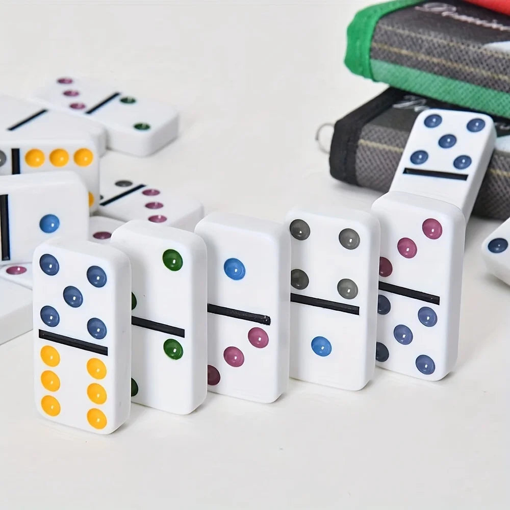 28pcs Dominoes with Storage Bag, Suitable for Adult Entertainment, Leisure, Travel