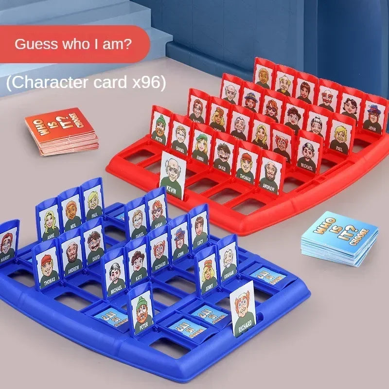 EZ Guess who I am board game parent-child interaction toy logical reasoning children's puzzle guess me you my character chessboard