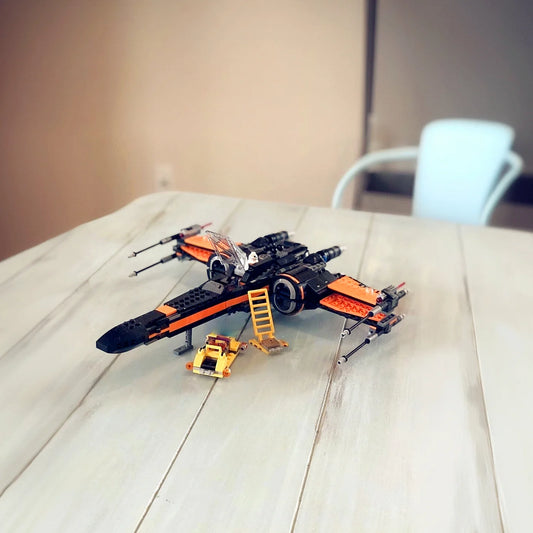 EZ MOC-Galaxy-Battle-Fighters SpaceCraft Spaceship Aircraft SpaceShip Model Building Blocks Bricks Birthday Gift Boys Set