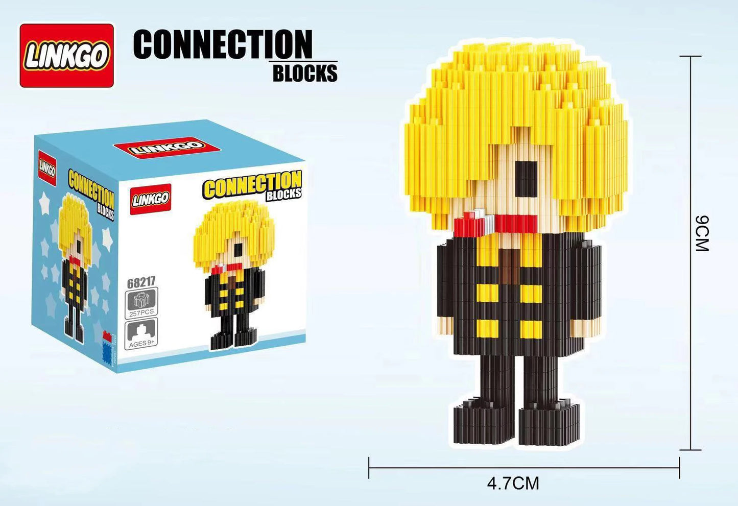 EZ One Piece Connection Building Blocks Luffy Chopper Nami Sanji Zoro Usopp Ace Franky Brook Robi Diamond Brick Figure Toy For Kids