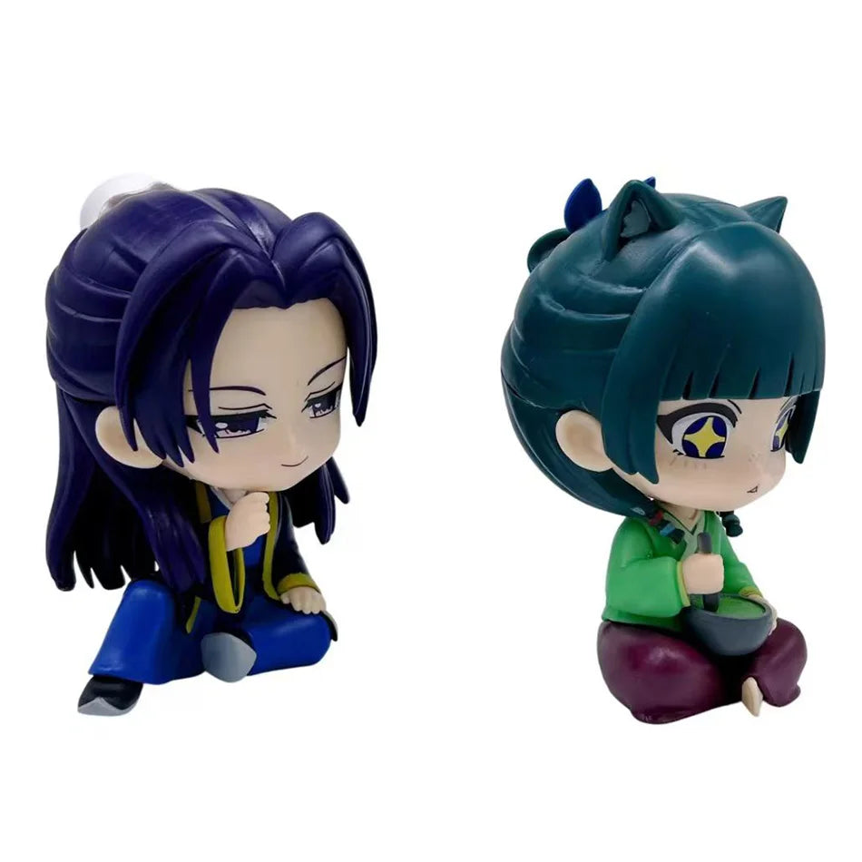 EZ New The Apothecary Diaries Maomao Jinshi Mini Figure Anime Periphery Kawaii Sitting Toys Desktop Car Ornaments Model Gifts