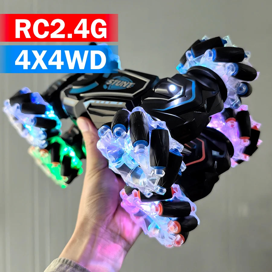 EZ 4WD RC stunt car rotation drift 2.4G wireless remote control car children's and boys sound and light toy car