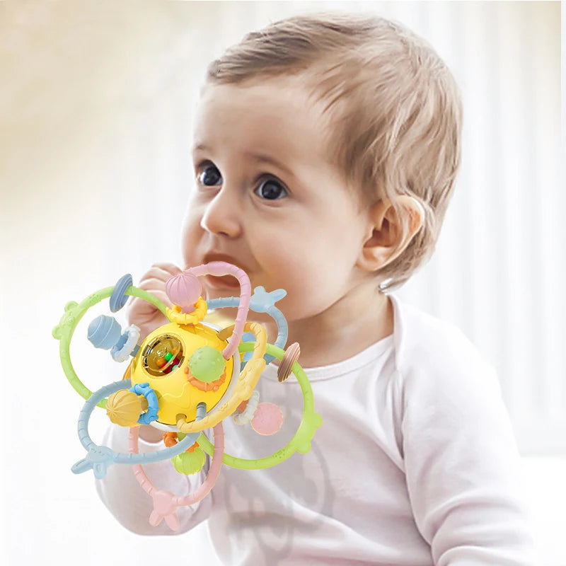 EZ Montessori Baby Toys 6 12 Months Toddler Develop Sensory Toy Rattle Catch Ball Sand Hammer Tambourine Bell Drum Educational Toys