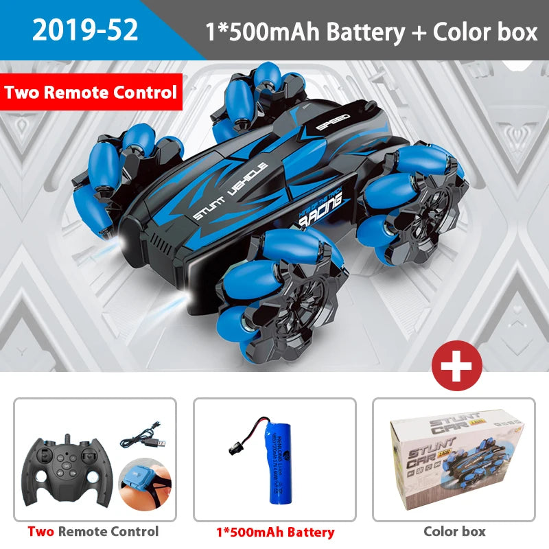 EZ WLtoys F1 Drift RC Car With Led Lights Music 2.4G Glove Gesture Radio Remote Control Spray Stunt Car 4WD Electric Children Toys