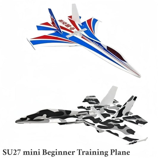 EZ Su27mini Rc Beginner Training Plane 56cm Small Model Airplane KIT Remote Control Fixed Wing Crash Resistant Magic Board Glider