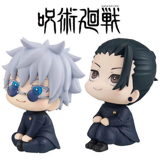 EZ Anime Cute Fushiguro Toji Jujutsu Kaisen Figure Gojo Satoru Action Figure Q Version Doll Geto Suguru Statue 10cm PVC Model Toys
