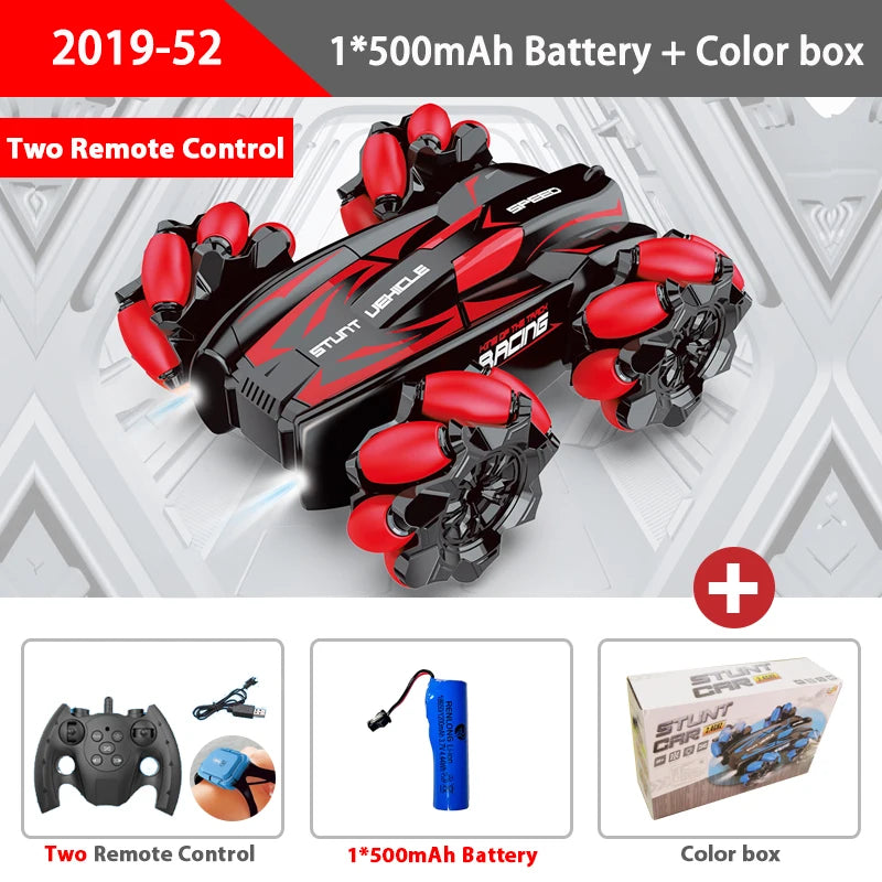 EZ WLtoys F1 Drift RC Car With Led Lights Music 2.4G Glove Gesture Radio Remote Control Spray Stunt Car 4WD Electric Children Toys
