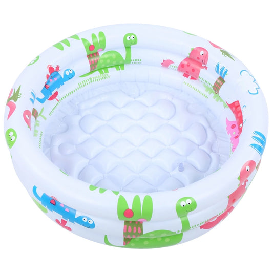 EZ Round Inflatable Baby Toddlers  Swimming Pool Portable Inflatable Children Little Pump Cartoon  Dinosaur Pool Indoor Outdoor for