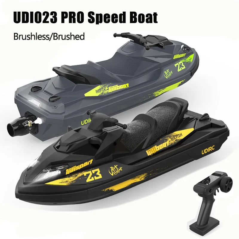 EZ UDI023 RC Speedboat 2.4G Jet Spray RC Boat Remote Control Ship Waterproof Self-Righting LED Lights RTR High-Speed Models Toys
