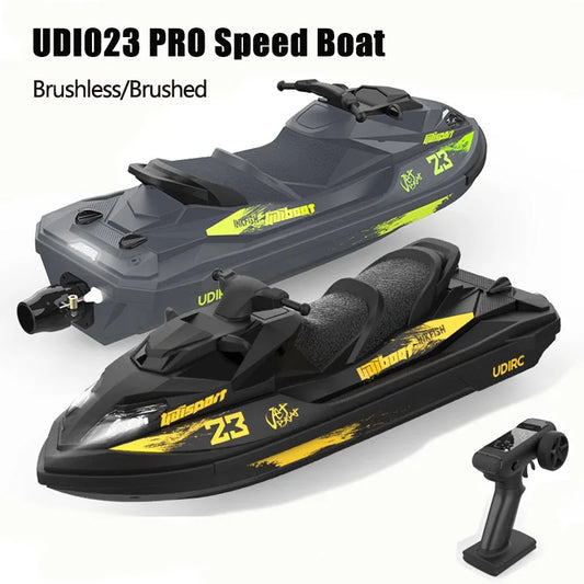 EZ UDI023 RC Speedboat 2.4G Jet Spray RC Boat Remote Control Ship Waterproof Self-Righting LED Lights RTR High-Speed Models Toys