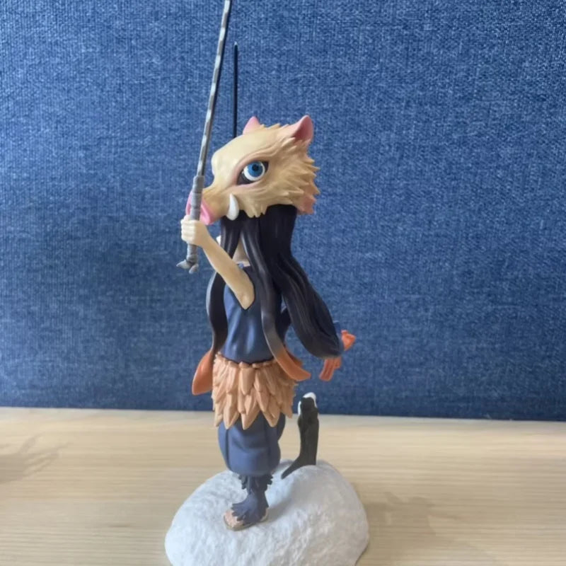 EZ 20cm Anime Demon Slayer Figure Kamado Nezuko Midouzi Cos Lnosuke Kimetsu Figurine PVC Decoration Statue Model Toys Gift