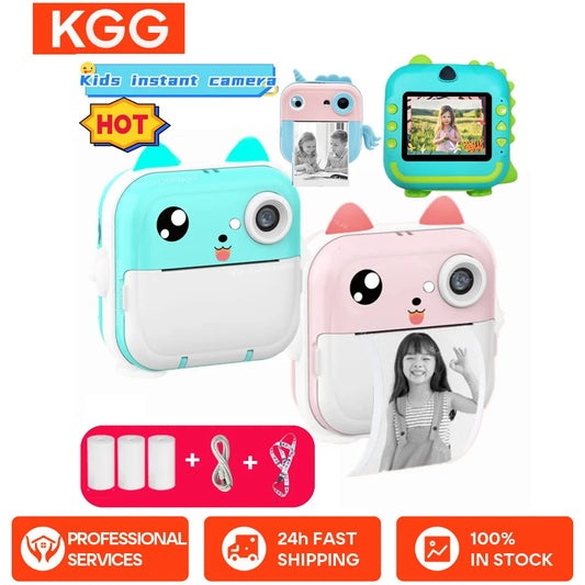 EZ Digital Children Camera For Photography Instant Print Photo Kids Camera Mini Thermal Printer Video Educational Toys Gift