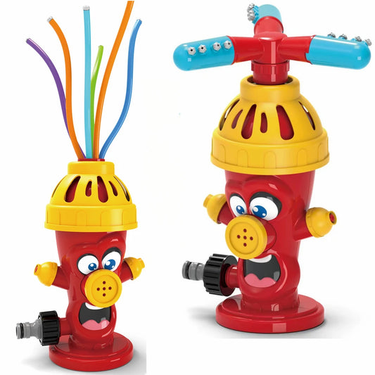EZ Hydrant Sprinkler Outdoor Water Spray Toy Backyard Garden Water Toys Summer Yard Cartoon Splash Sprinkler Baby Bath Toy for Kids