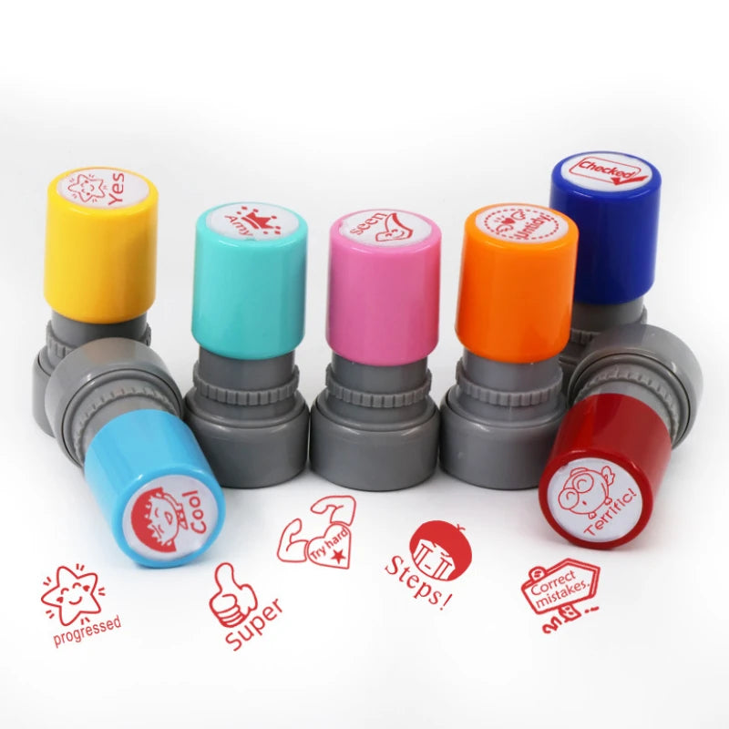 EZ Various Styles Primary School Students Comments Encourage Stamp DIY Kindergarten Teacher Supplies Kids Toys Scrapbooking Seal