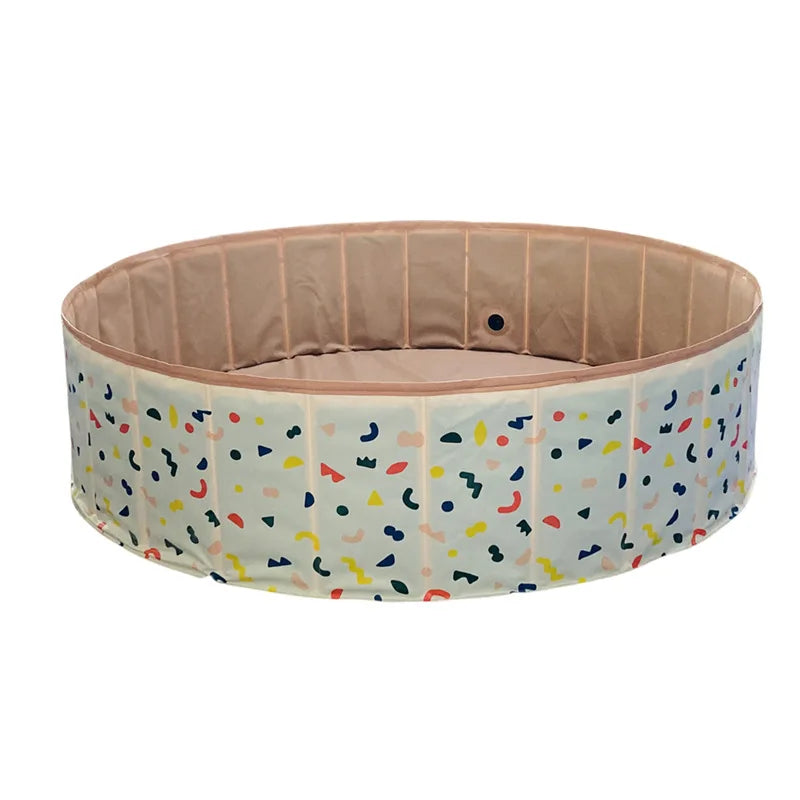 EZ Multi functional folding swimming pool, ball pool with drainage valve, children's game fence, indoor and outdoor swimming pool.