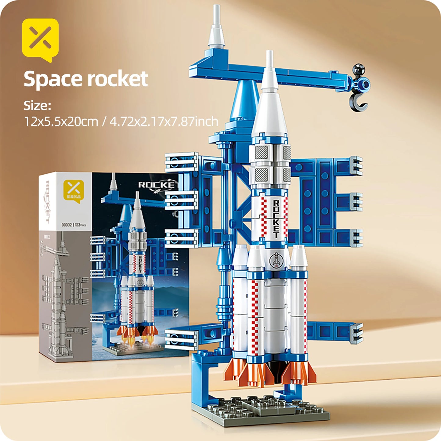 EZ ToylinX 133 PCS Space Exploration Shuttle Building Set Toys Space Rocket Building Toys for Kids Educational Toy for Boys Girls