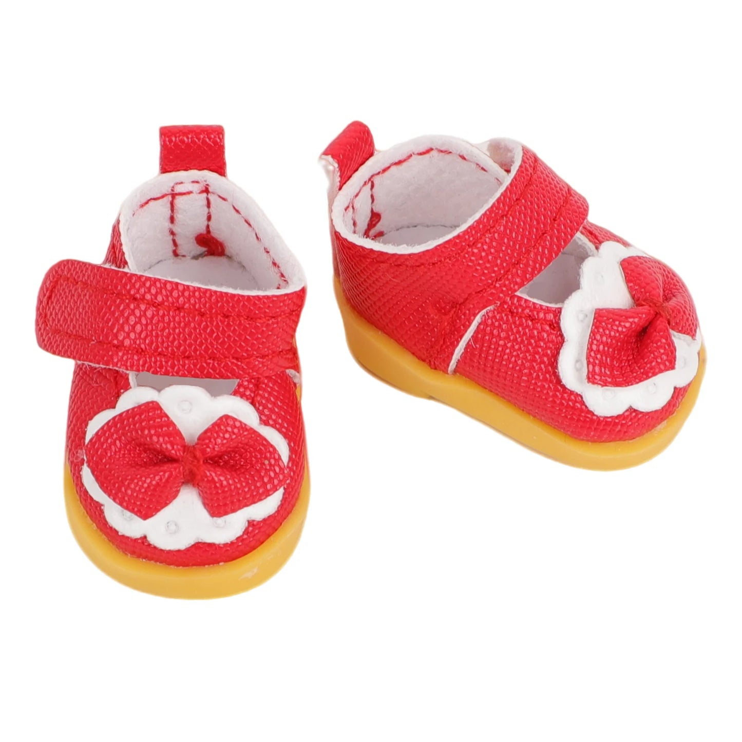 EZ 3.8cm Shoes For 17cm Labubu Dolls Cute Lovely Bowknot Mini Shoes For V1 V2 Labubu Dolls Cotton Doll Toy Accessories Girl's Gift