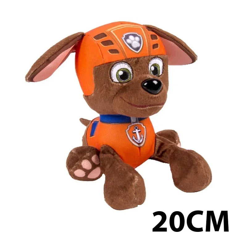 EZ Paw Patrol Plush Doll Chase Rock Animal Dog Cartoon Model Action Figures Movies Peripherals Children Birthday Gift