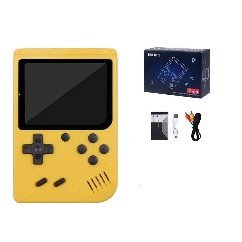 EZ Classic Retro Video Pocket Games Console Lcd Screen Built-in 400 Handheld Portable Mini Game Player for Boy Christmas Gift