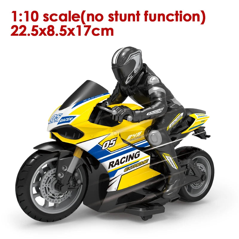 EZ RC Motorcycles Toys for Boys 1/6 Electric Motor RC Cars High Speed 4CH Remote Control Racing Motorcycle Drift Car Model Gift