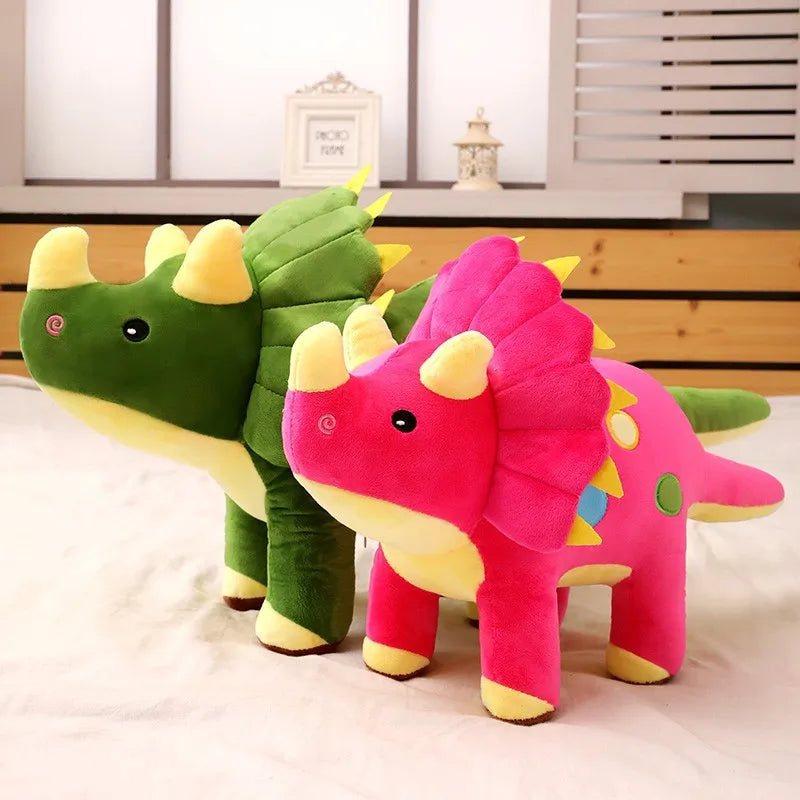 EZ 40cm Creative Big Plush Soft Triceratops Stegosaurus Plush Toy Dinosaur Doll Stuffed Toy Kids Dinosaurs Toy Birthday Gifts