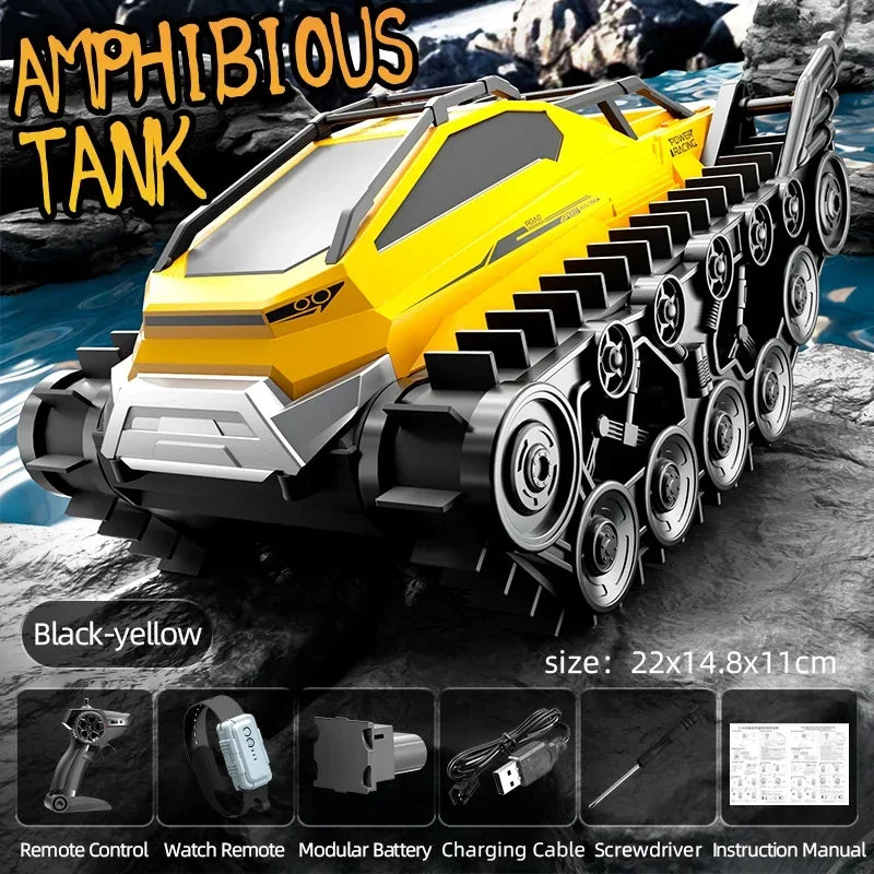 EZ JJRC Q183 Rc Tank Car Track Remote Control Cars Off Road 2.4G Amphibious Crawler Truck Climbing Electric Model Vehicles Toys