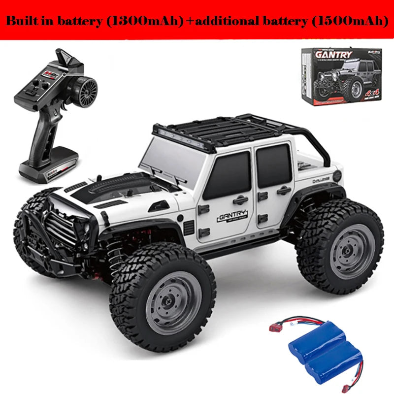 EZ 50 or 80KM/H Rc Cars 1/16 Off Drift Road 4WD with LED 2.4G Waterproof Remote Control Monster Truck for Adults and Kids Toy Gift