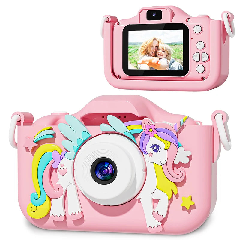 EZ Children Camera 1080P HD Toddler Digital Video Camera 2.0-inch Kids Camera with Silicone Cases Toys for Christmas Birthday Gifts