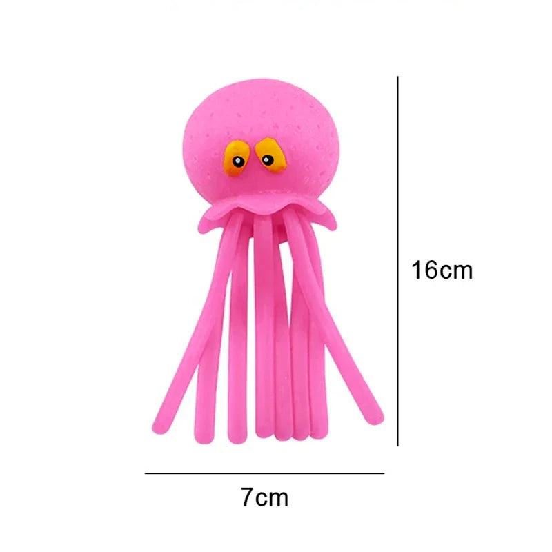 EZ Baby Bath Toys Sponge Water Absorbing Octopus Squeezing Stress Relief Toys Summer Swimming Play Water Toy for Children