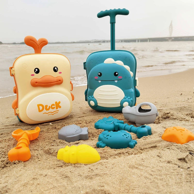 EZ Kids Beach Toys Baby Beach Play Toys Sandbox Kit Summer Toys Beach Accessories Sand Water Game Tools Bath Toy For Baby