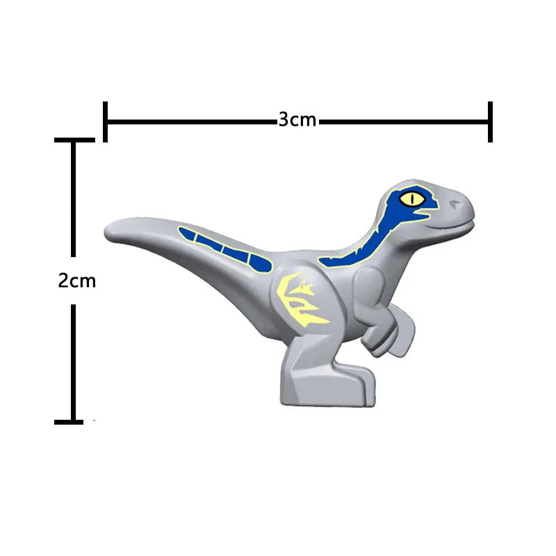 EZ Dinosaur World Chase Tyrannosaurus Rex Spinosaurus StegosaurusColor Baby Building Blocks Accessories Toys for children gift