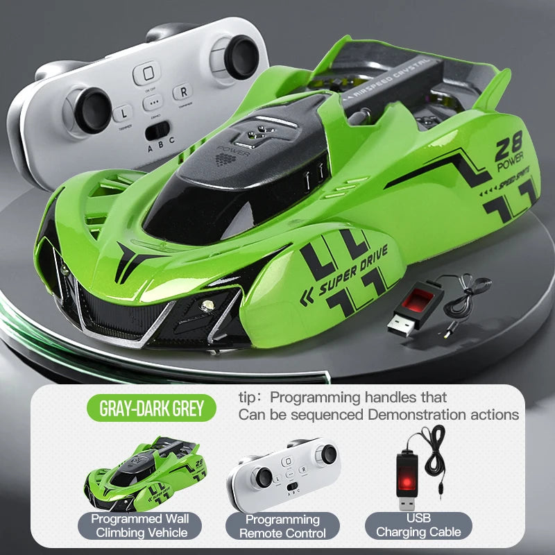 EZ Light-Chasing Wall-Climbing Car, Infrared Sensor Remote Control Car, Wall-Climbing Car, Four-Wheel Drive Car, Toy Racing Car, Children's Toy Car