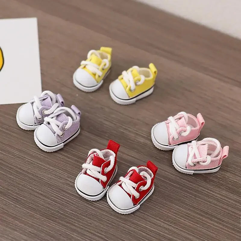 EZ (Only shoes)For LABUBU 17cm Cotton Dolls Shoes Toys Casual Sports Shoes Dolls Accessories for labubu outfits