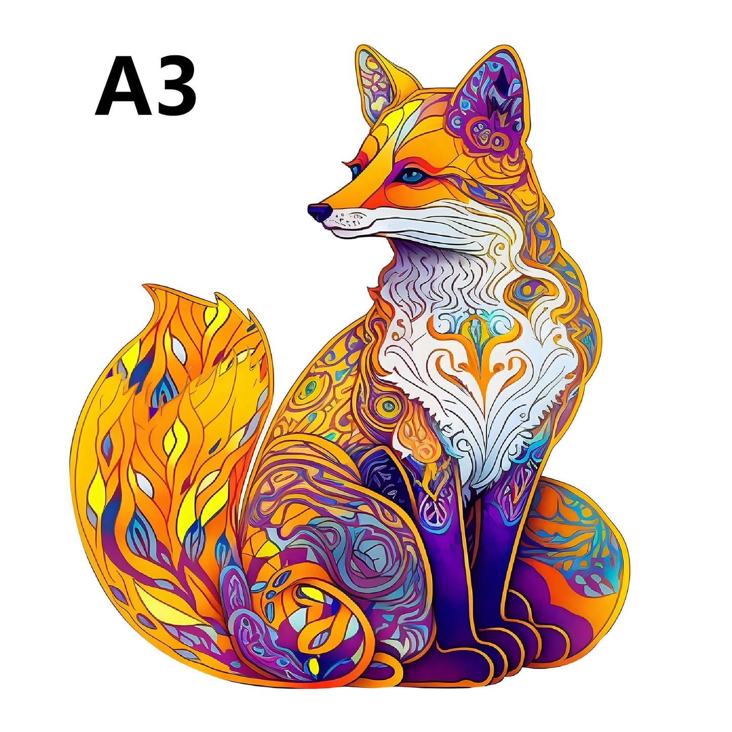 EZ Unique Elephant Wooden Puzzle, Adult Stress Relief Toys, Irregular Animal Shapes, Holiday Birthday Gift