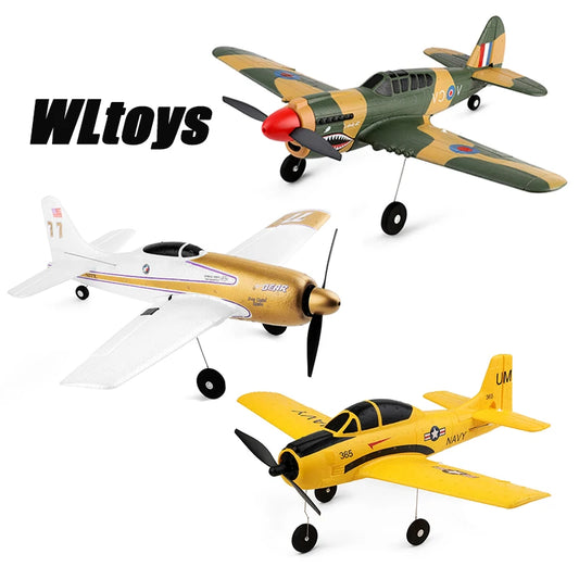 EZ WLtoys A220 A210 A260 2.4G 4Ch 6G/3D Stunt Plane Six Axis RC Fighter RC Airplane Electric Glider Unmanned  Aircraft Outdoor Toy