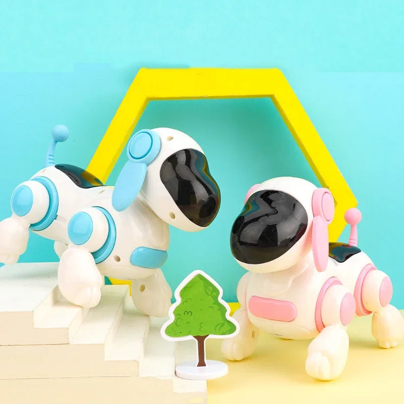 EZ Children's Robot Bionic Electronic Dog Machine Intelligent Robot Dog Light Music Crawling Children's Interactive Toy Gift