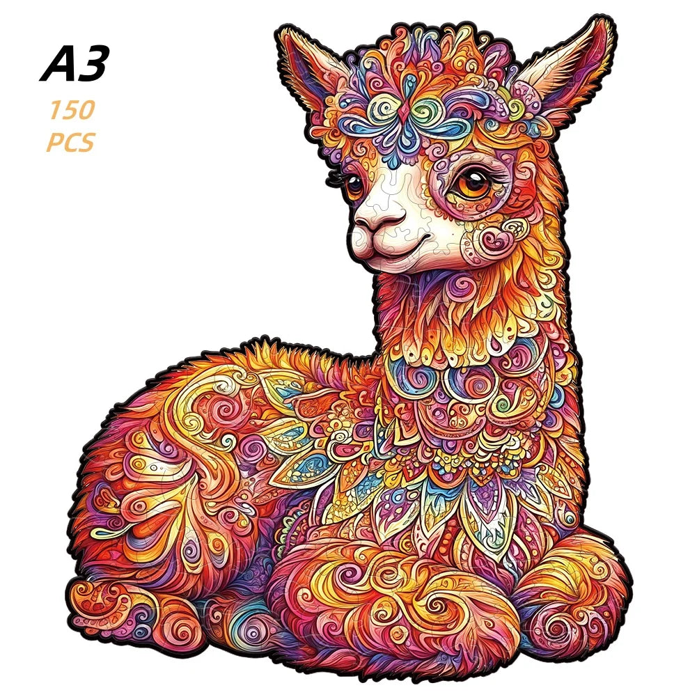 EZ Jigsaw Puzzle Mysterious Animal Puzzles Dog Puzzles Gift for Adult Kids Educational Fabulous Gift Interactive Games Wooden Toys