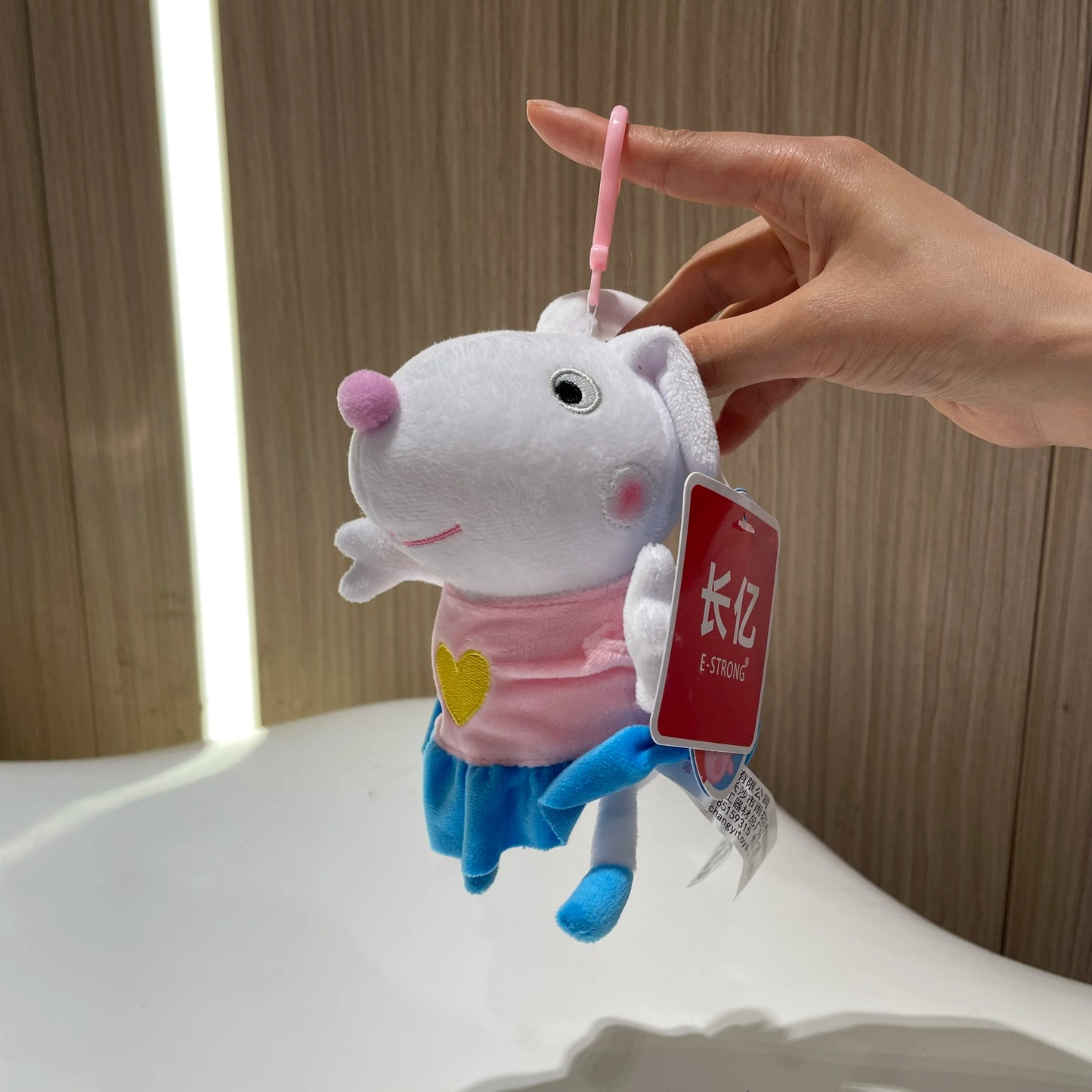 EZ 19cm 100% Genuine PEPPA PIG Stuffed Soft Doll Peppa George Zoe Suzy Rebecca Emily Danny Pedro bear Dinosaur Children Plush toy