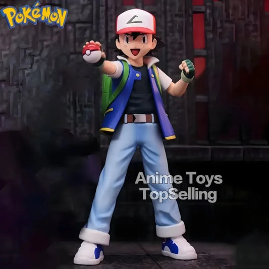 EZ 13cm/5.1in Anime Pokemen Figure Ash Ketchum Action Figures Pvc Collection Model Toys for Children Gifts