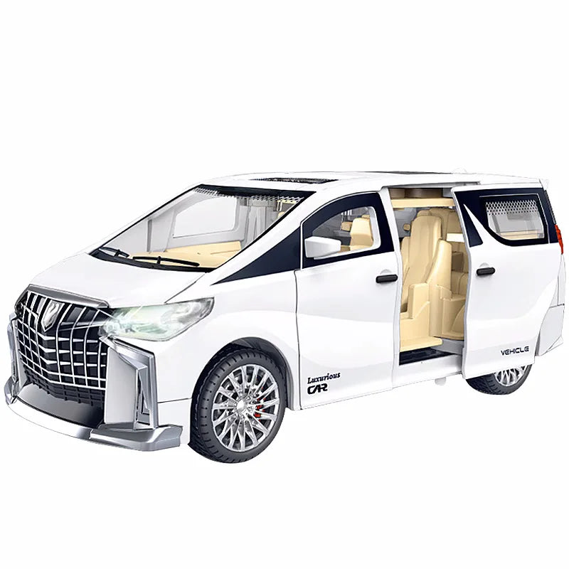 EZ 1:32 Children's Inertia Pull-back Car Toy with Lighting Sound Simulation Commercial Car Model Boy Gift Toy Car Kids Holiday Gift