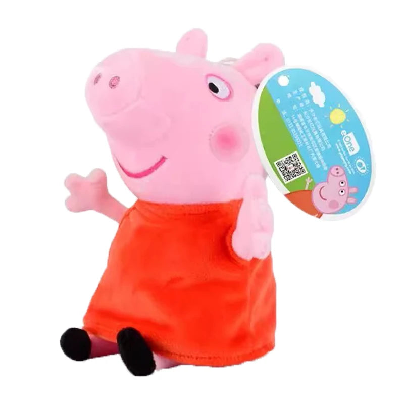 EZ 19cm 100% Genuine PEPPA PIG Stuffed Soft Doll Peppa George Zoe Suzy Rebecca Emily Danny Pedro bear Dinosaur Children Plush toy
